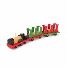 Alte hölz Lokomotive mit zwei