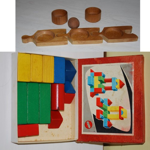 Vintage holzspielzeug heros - 2x,