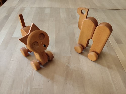 Vintage holzspielzeug set - holzspielzeug,