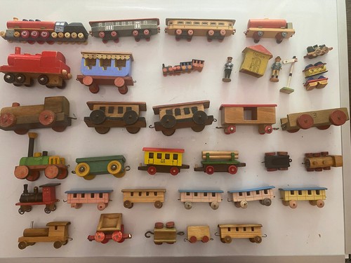Holzspielzeug eisenbahn - -,