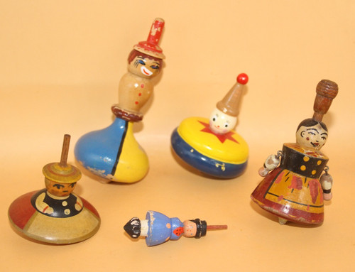 Antike kreisel holzkreisel - kreisel,