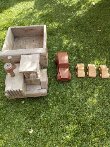 Großer vintage holz lkw aus - großer,
