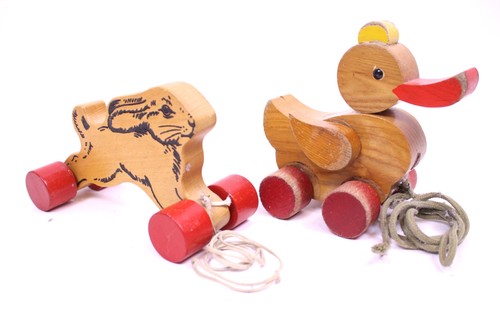 Set nachziehspielzeug holz - set,