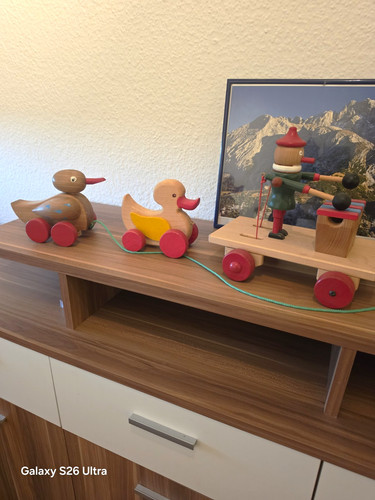 Holz nachziehspielzeug 2 - holz,