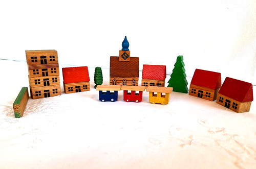 Kleines altes holzdorf mit - altes,